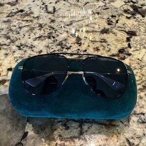 Gucci Black Aviator Sunglasses